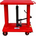 Pake Handling Tools Post Lift Table, 2000 Lb. Cap., 36x24 Platform, 37 to 59 Lift Range PAKMD2059A